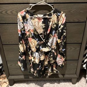 Floral romper size small